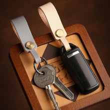Load image into Gallery viewer, Hallmo Universal Cowhide Handmade Lanyard Keychain Car Remote Control Pendant