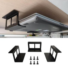 Load image into Gallery viewer, Under Desk Laptop Tablet Mini PC Storage Stand Metal Invisible Tray Rack, 4.8cm, 6.8cm