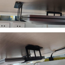 Load image into Gallery viewer, Under Desk Laptop Tablet Mini PC Storage Stand Metal Invisible Tray Rack, 4.8cm, 6.8cm