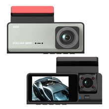 Load image into Gallery viewer, G71 HD 1080P Three-Lens 2.0-Inch Infrared Night Vision Driving Recorder, No WIFI, WIFI Connection