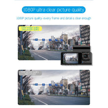 Load image into Gallery viewer, G71 HD 1080P Three-Lens 2.0-Inch Infrared Night Vision Driving Recorder, No WIFI, WIFI Connection