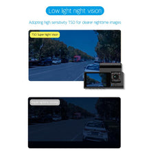 Load image into Gallery viewer, G71 HD 1080P Three-Lens 2.0-Inch Infrared Night Vision Driving Recorder, No WIFI, WIFI Connection