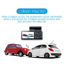 Load image into Gallery viewer, G71 HD 1080P Three-Lens 2.0-Inch Infrared Night Vision Driving Recorder, No WIFI, WIFI Connection