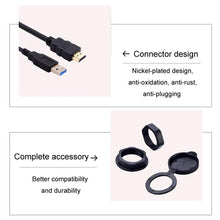 Load image into Gallery viewer, 2m USB3.0+HDMI Car Waterproof Cable Motorcycle Boat Dashboard Extension Wire, 2m USB3.0+HDMI