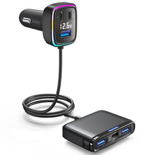 Load image into Gallery viewer, Powerful Output Colorful Ambient Lights Car Quick Charger, GE01