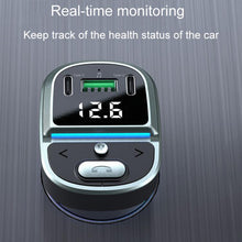 Load image into Gallery viewer, Car Voltage Digital Display Fast Charger Vehicle MP3 Bluetooth Player, GZ07