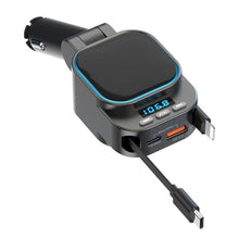 Load image into Gallery viewer, Dual Retractable Cable Car Charger Automobile Bluetooth MP3 Player, BC97