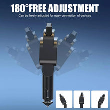 Load image into Gallery viewer, Dual Retractable Cable Car Charger Automobile Bluetooth MP3 Player, BC97