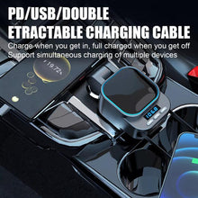 Load image into Gallery viewer, Dual Retractable Cable Car Charger Automobile Bluetooth MP3 Player, BC97