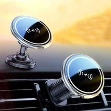 Load image into Gallery viewer, 15W Car Magnetic Wireless Charging Phone Holder Alloy Base, Adhesive Black, Adhesive Silver, Air Outlet Black, Air Outlet Silver