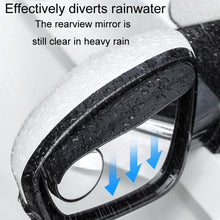 Load image into Gallery viewer, Car Mirror Reversing Shield Rain Brow 2 In 1 Carbon Fiber Reflective Auxiliary Mirror Cover, 2pcs / Set