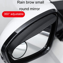 Load image into Gallery viewer, Car Mirror Reversing Shield Rain Brow 2 In 1 Carbon Fiber Reflective Auxiliary Mirror Cover, 2pcs / Set