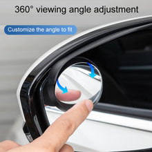 Load image into Gallery viewer, Car Mirror Reversing Shield Rain Brow 2 In 1 Carbon Fiber Reflective Auxiliary Mirror Cover, 2pcs / Set