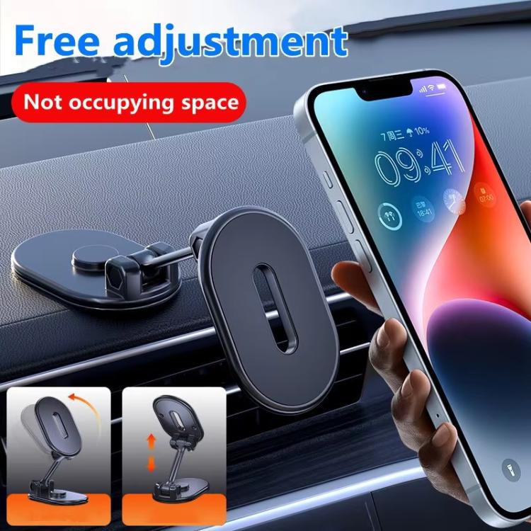 Foldable Magnetic Car Phone Holder Mount Multi-angle Adjustable Cellphone Navigation Bracket