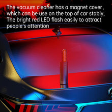 Load image into Gallery viewer, Car Mini Portable Powerful Suction LED Flashing Warning Light Outdoor Lighting Vacuum Cleaner, V8