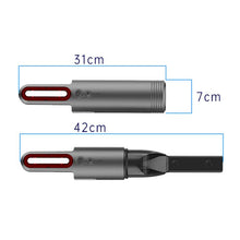 Load image into Gallery viewer, Car Mini Portable Powerful Suction LED Flashing Warning Light Outdoor Lighting Vacuum Cleaner, V8