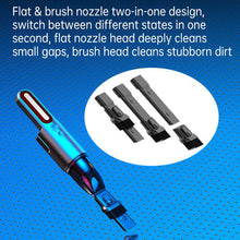 Load image into Gallery viewer, Car Mini Portable Powerful Suction LED Flashing Warning Light Outdoor Lighting Vacuum Cleaner, V8