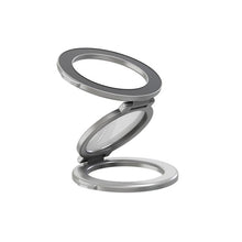 Load image into Gallery viewer, Foldable Double-sided Magnetic Phone Holder Gym Car Universal Stand, Mirror Type Black, Mirror Type Silver