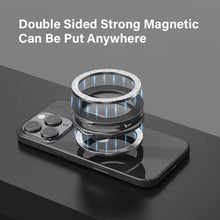 Load image into Gallery viewer, Foldable Double-sided Magnetic Phone Holder Gym Car Universal Stand, Mirror Type Black, Mirror Type Silver