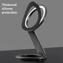Load image into Gallery viewer, Foldable Double-sided Magnetic Phone Holder Gym Car Universal Stand, Mirror Type Black, Mirror Type Silver