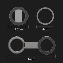 Load image into Gallery viewer, Foldable Double-sided Magnetic Phone Holder Gym Car Universal Stand, Mirror Type Black, Mirror Type Silver