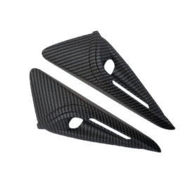 For Tesla 2024 Model 3 Fenders Side Labels Camera Cover Stickers, Glossy Carbon Fiber Texture, Matt Carbon Fiber Texture, Piano Paint Bright Black, Frosted Matt Black, Bright Red