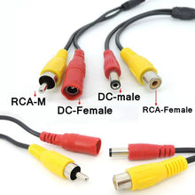 Load image into Gallery viewer, Car Camera Adapter Connector Wire 50cm, 4 Pin Aviation Female To RCA Female DC Male, 4 Pin Aviation Female To RCA Female DC Female, 4 Pin Aviation Female To RCA Male DC Male, 4 Pin Aviation Male To RCA Female DC Male                                    ...