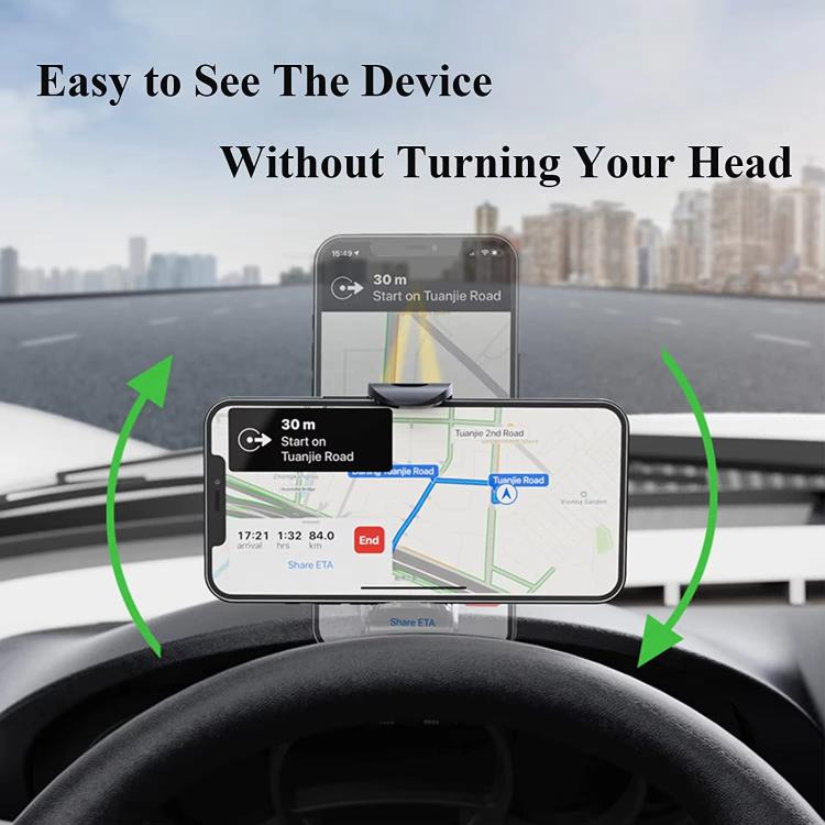 Car Dashboard Sun Visor Phone Mount Holder Center Console Navigation Bracket