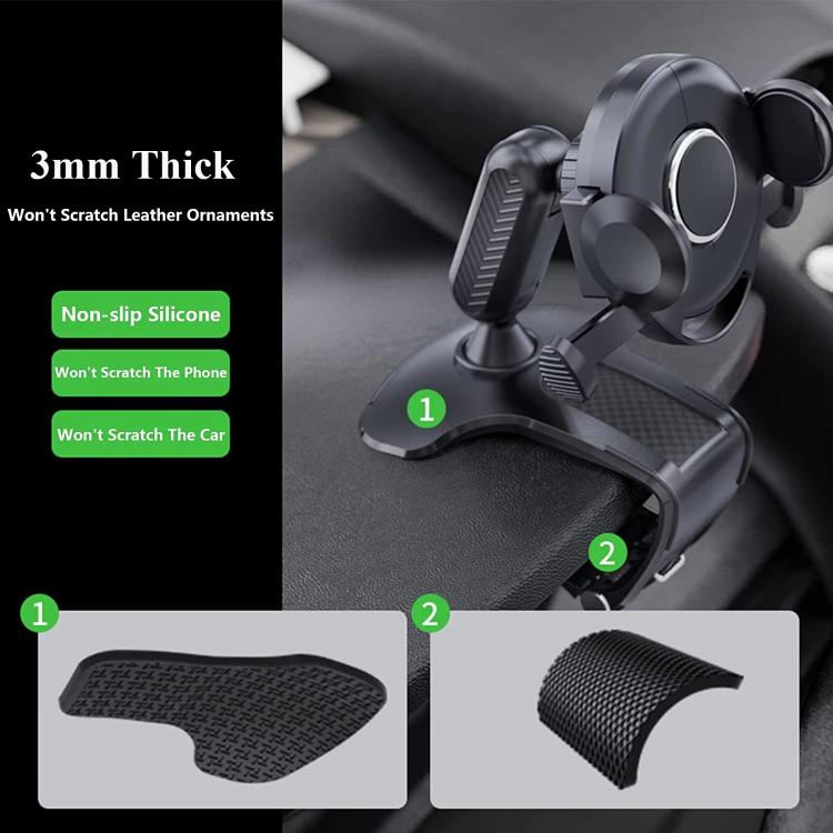 Car Dashboard Sun Visor Phone Mount Holder Center Console Navigation Bracket