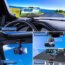 Load image into Gallery viewer, Car Dashboard Sun Visor Phone Mount Holder Center Console Navigation Bracket