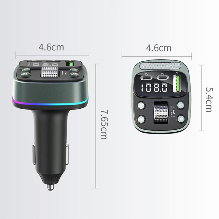 Car Voltage Display Fast Charger Subwoofer MP3 Bluetooth Player, GZ08