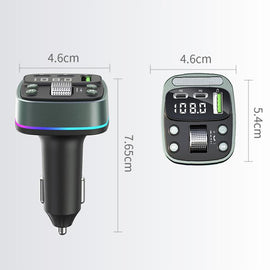 Car Voltage Display Fast Charger Subwoofer MP3 Bluetooth Player, GZ08