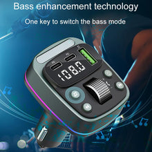 Load image into Gallery viewer, Car Voltage Display Fast Charger Subwoofer MP3 Bluetooth Player, GZ08