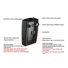 Load image into Gallery viewer, RAD2000 Car Lidar Speed Detector Car Electronic Dog, Support English/Russian, RAD2000
