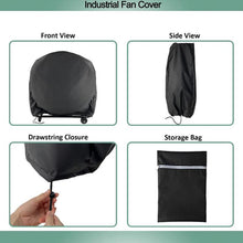 Load image into Gallery viewer, Outdoor Industrial Fan Waterproof and Dustproof Protective Cover, 61 x 19 x 61cm, 78 x 22 x 78cm, 120 x 55 x 120cm