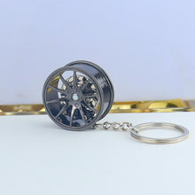 Load image into Gallery viewer, Metal Wheel Hub Brake Integrated Keychain