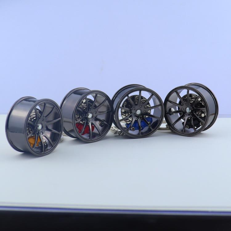 Metal Wheel Hub Brake Integrated Keychain