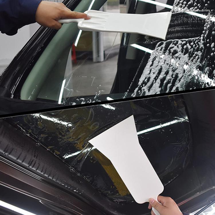 Car Film Tools Long Plastic Film Scraper Front Rear Extended Scraper, Straight, Large Scraper, 2pcs /Set