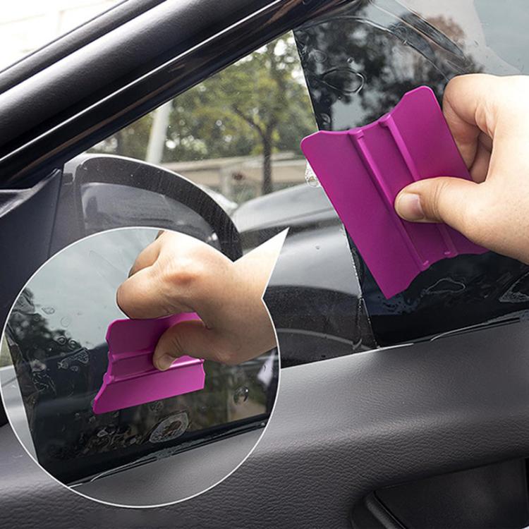 Car Film Scraper Plastic Winged Scraper Tool, With Magnet