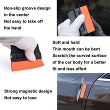 Load image into Gallery viewer, Car Film Scraper Imitation Buckskin Scraper With Magnetic Attraction, Hard ABS, Moderate PP