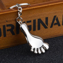 Load image into Gallery viewer, Small Feet Metal Keychain Gift