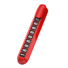Load image into Gallery viewer, Car Temporary Parking License Plate Luminous Hidden Parking Phone Number Plate