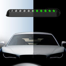 Load image into Gallery viewer, Car Temporary Parking License Plate Luminous Hidden Parking Phone Number Plate