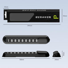 Load image into Gallery viewer, Car Temporary Parking License Plate Luminous Hidden Parking Phone Number Plate