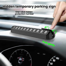 Load image into Gallery viewer, Car Temporary Parking License Plate Luminous Hidden Parking Phone Number Plate