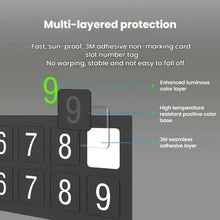 Load image into Gallery viewer, Car Temporary Parking License Plate Luminous Hidden Parking Phone Number Plate
