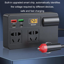 Load image into Gallery viewer, 12V24V To 220V Car Multi-Function Inverter Socket Fast Charger