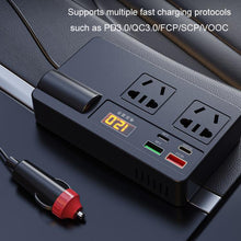 Load image into Gallery viewer, 12V24V To 220V Car Multi-Function Inverter Socket Fast Charger