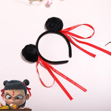 Load image into Gallery viewer, Nezha Cosplay Prop Headband Children Performance Cute Marble-Head Hairball Hair Accessories