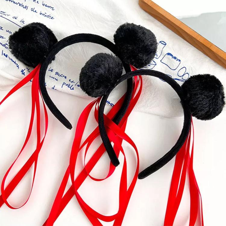 Nezha Cosplay Prop Headband Children Performance Cute Marble-Head Hairball Hair Accessories